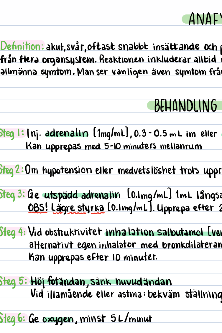 Akutsjukvård: anteckningar