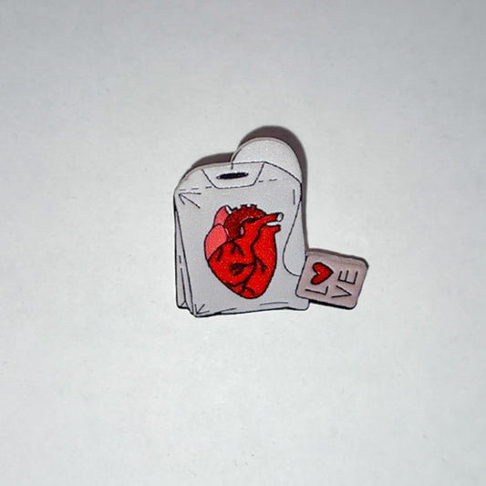 Te-hjärta: Pin