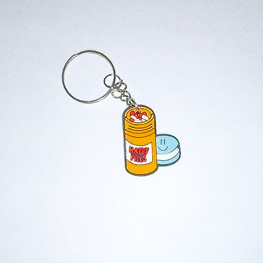 Piller Orange/Blå: Nyckelring