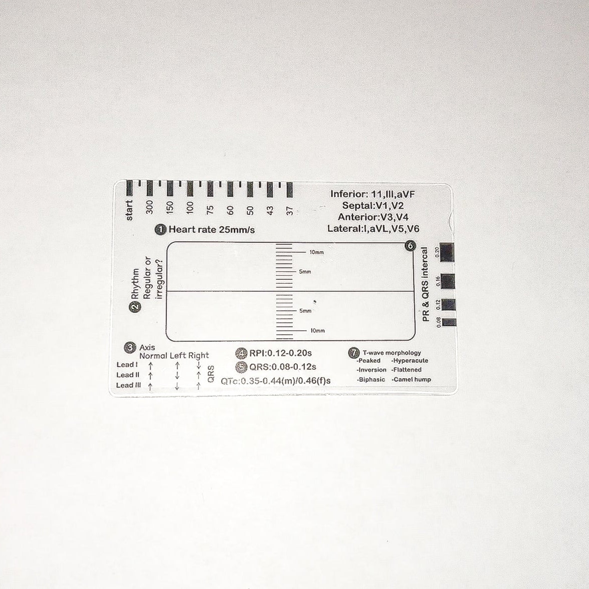 EKG-tolkningskort transparent