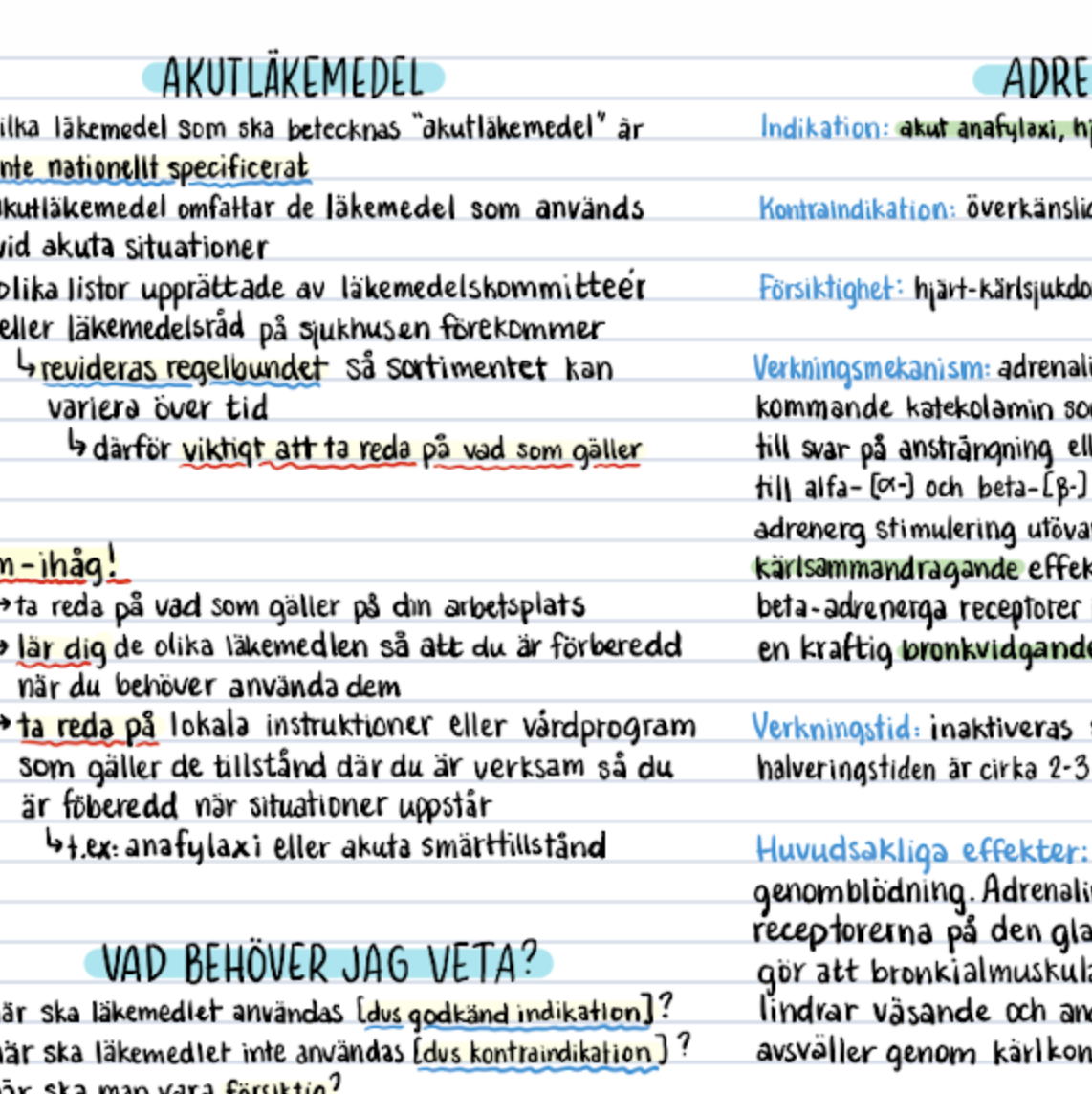 Farmakologi: Anteckningar