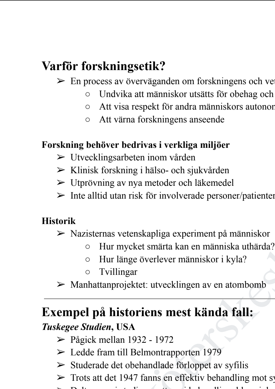 Forskningsmetodik: Anteckningar