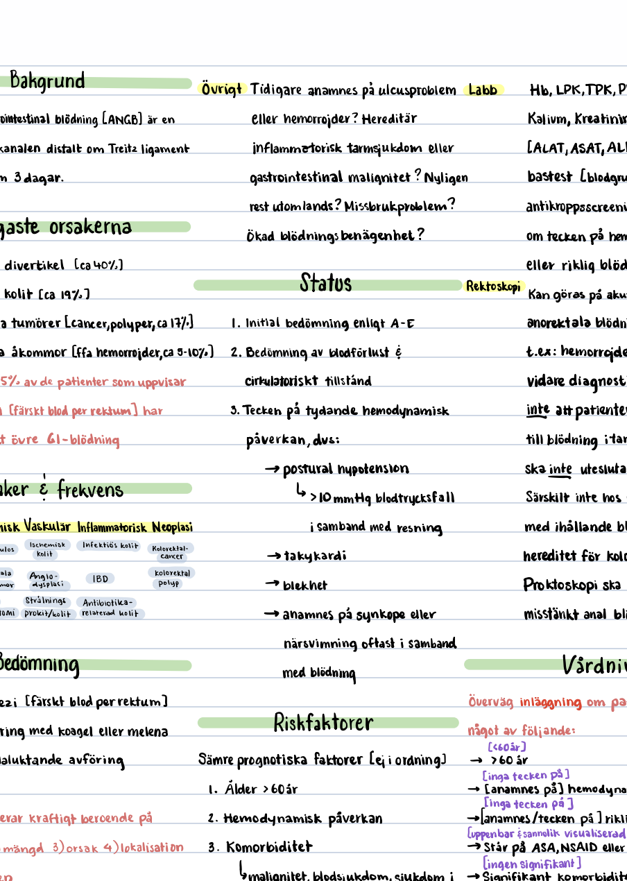 Patofysiologi: anteckningar