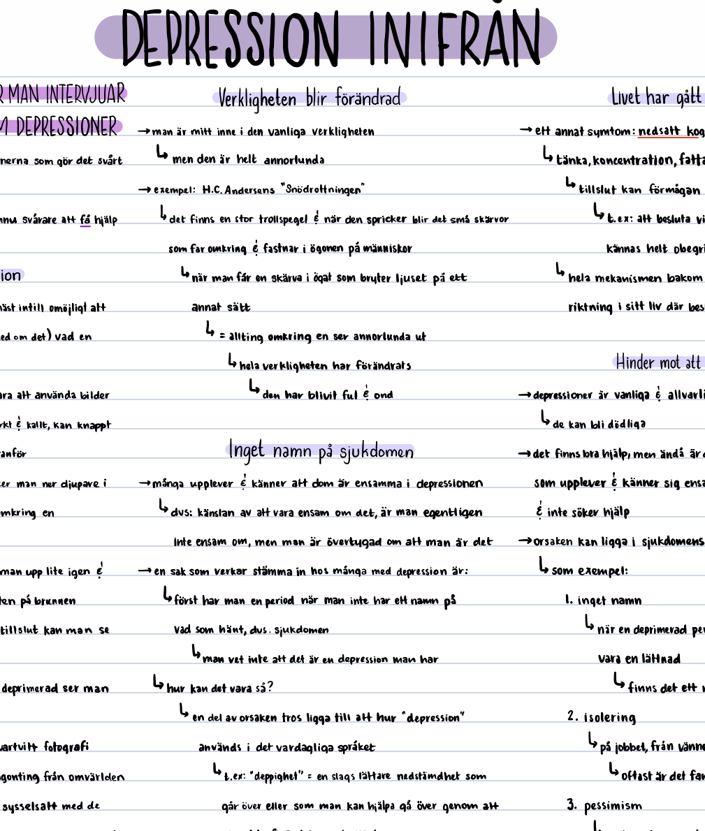 Psykiatri: anteckningar