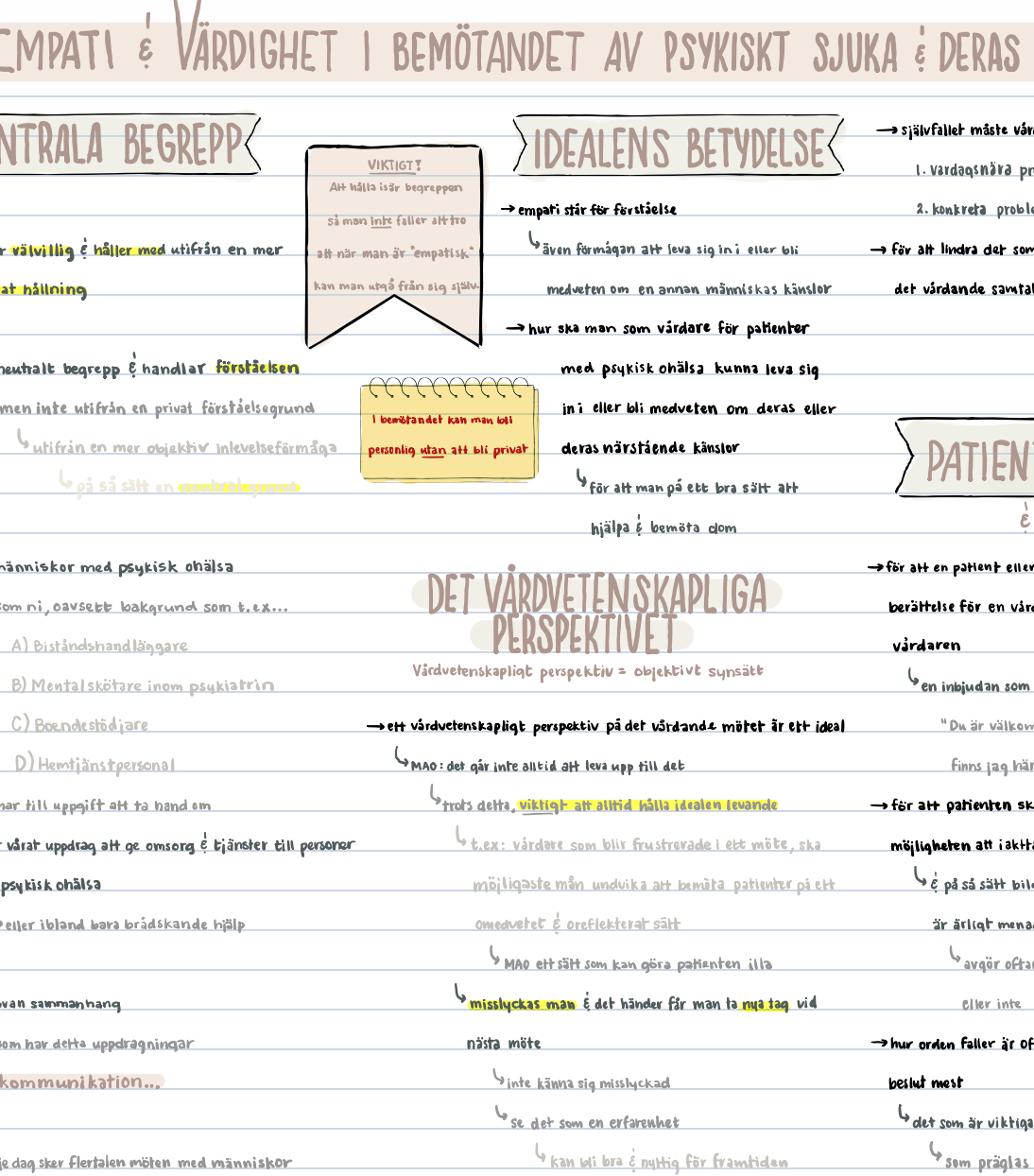 Psykiatri: anteckningar
