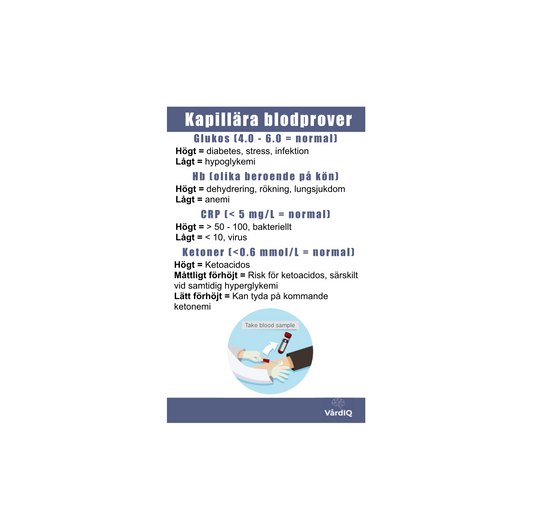 Kapillära blodprover, rörordning venösa blodprover